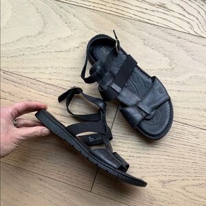 Born Black Leather Sandals 8